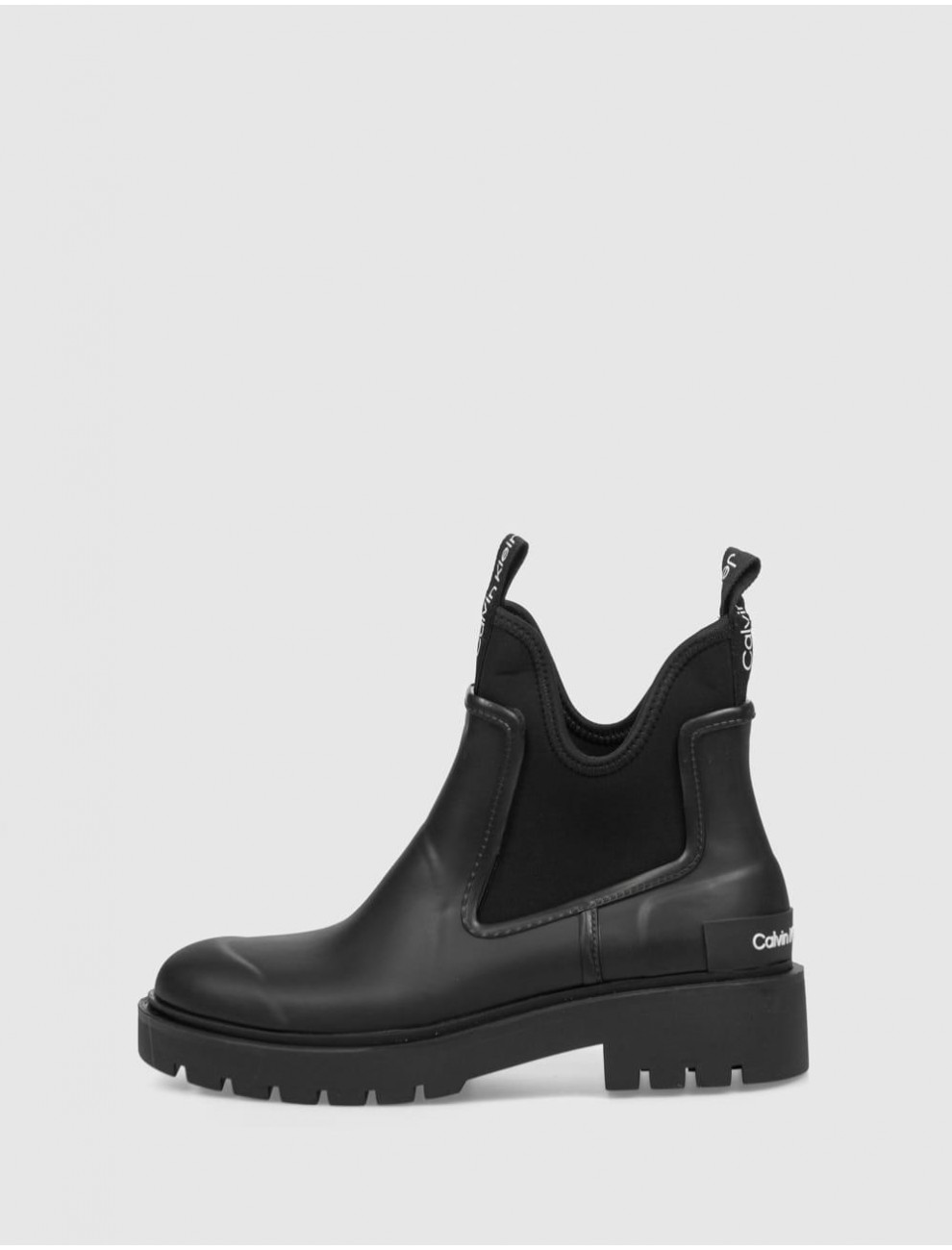 BOTiN CALVIN KLEIN MID RAINBOOT CHELSEA WN NEGRO