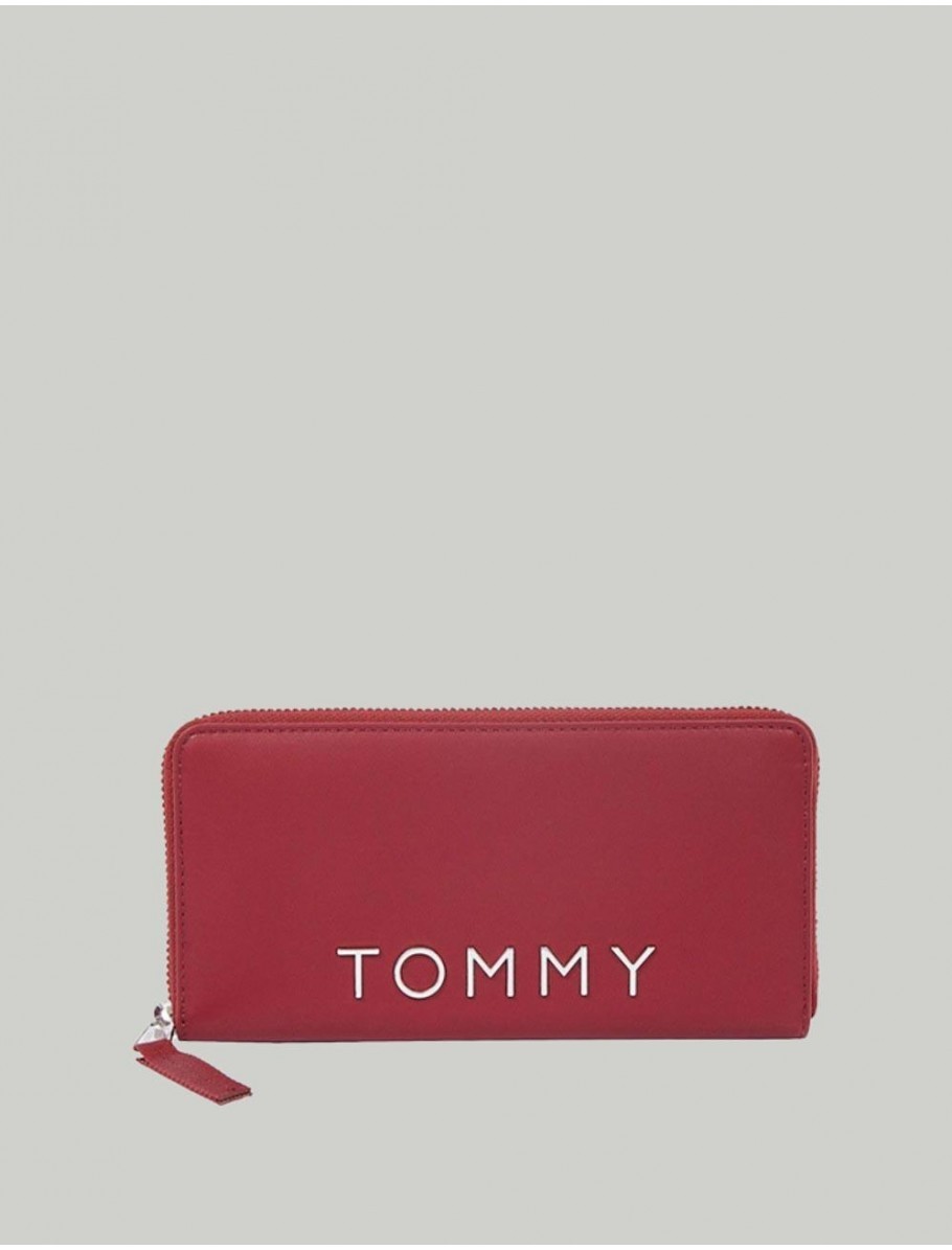 CARTERA TOMMY HILFIGER TJW CITY BOLD LARGE ZA ROJO