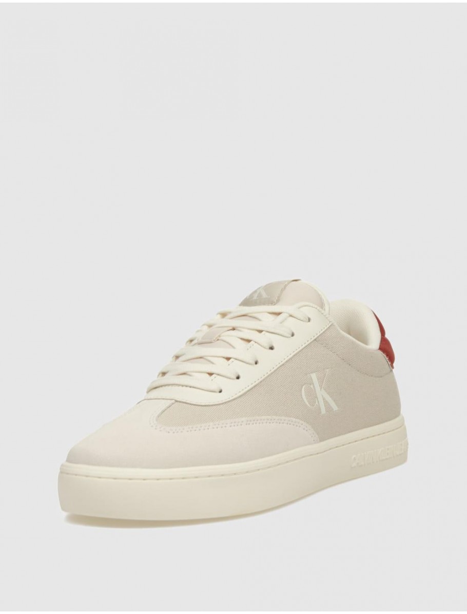 ZAPATILLA CALVIN KLEIN CLASSIC CUPSOLE LOW MIX MG BEIG