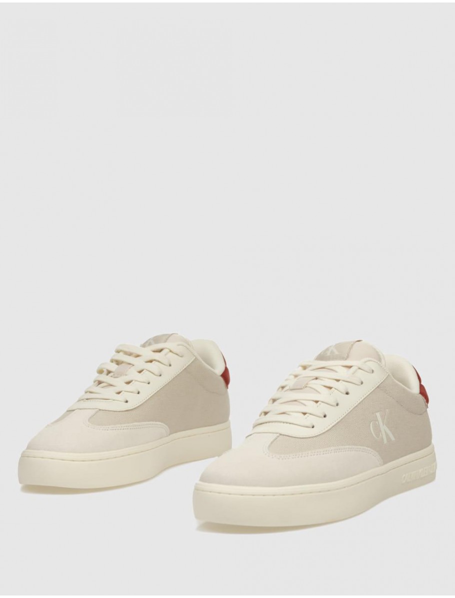 ZAPATILLA CALVIN KLEIN CLASSIC CUPSOLE LOW MIX MG BEIG