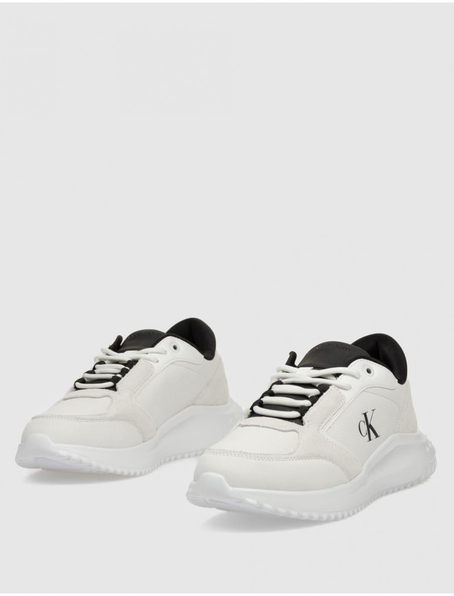 ZAPATILLA CALVIN KLEIN EVA RUNNER LOW MG WMM BLANCO
