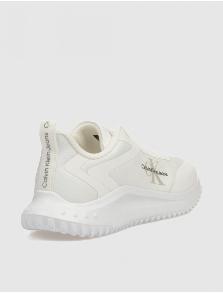 ZAPATILLA CALVIN KLEIN EVA RUNNER LOW LACE MIX ML WN BLANCO