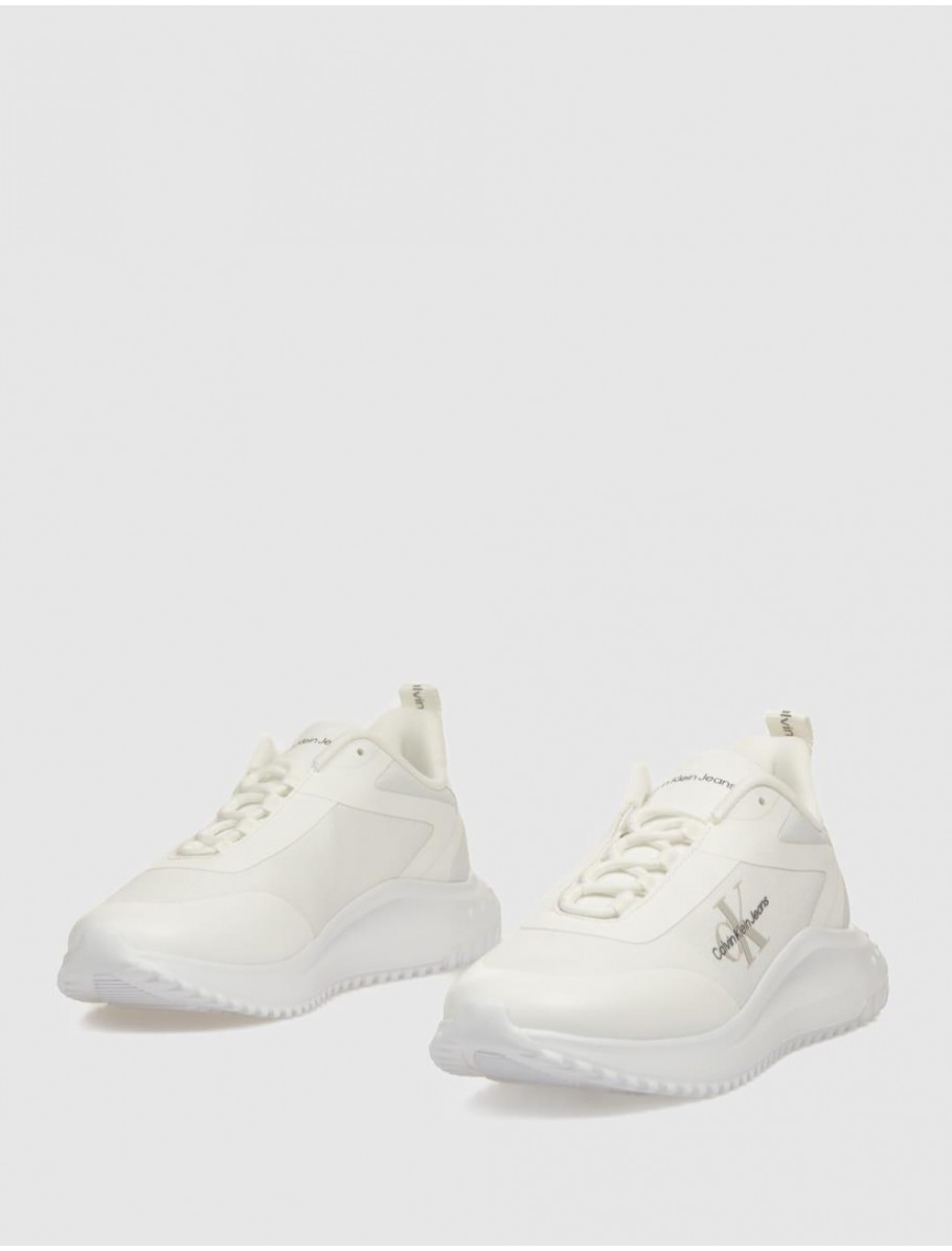 ZAPATILLA CALVIN KLEIN EVA RUNNER LOW LACE MIX ML WN BLANCO