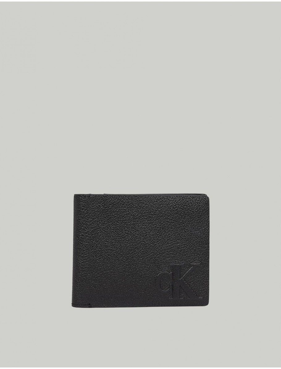 CARTERA CALVIN KLEIN LOGO EMBOSS BIFOLDW COIN CC NEGRO