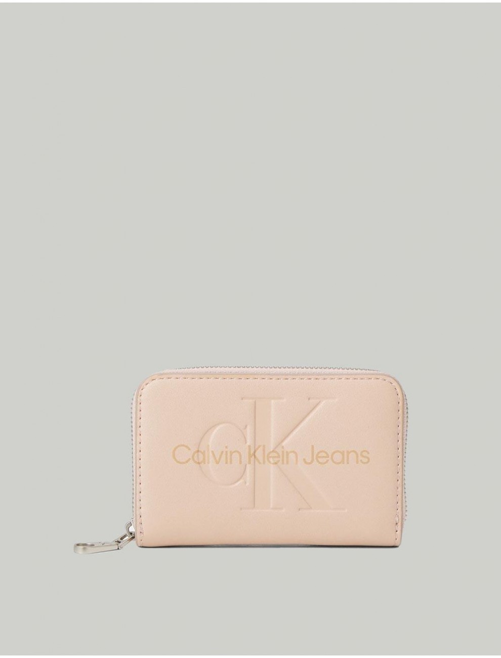 CARTERA CALVIN KLEIN SCULPTED MED ZIP AROUND ROSA
