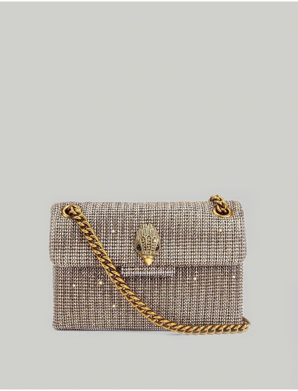 BOLSO KURT GEIGER FABRIC MINI KENSINGTON V BEIG