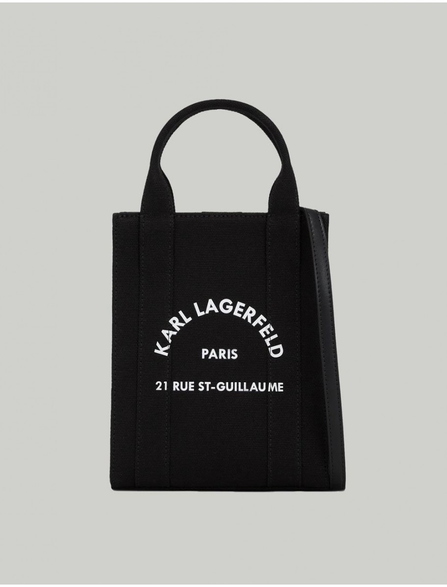 BOLSO KARL LAGERFED RSG SQUARE SMALL TOTE NEGRO