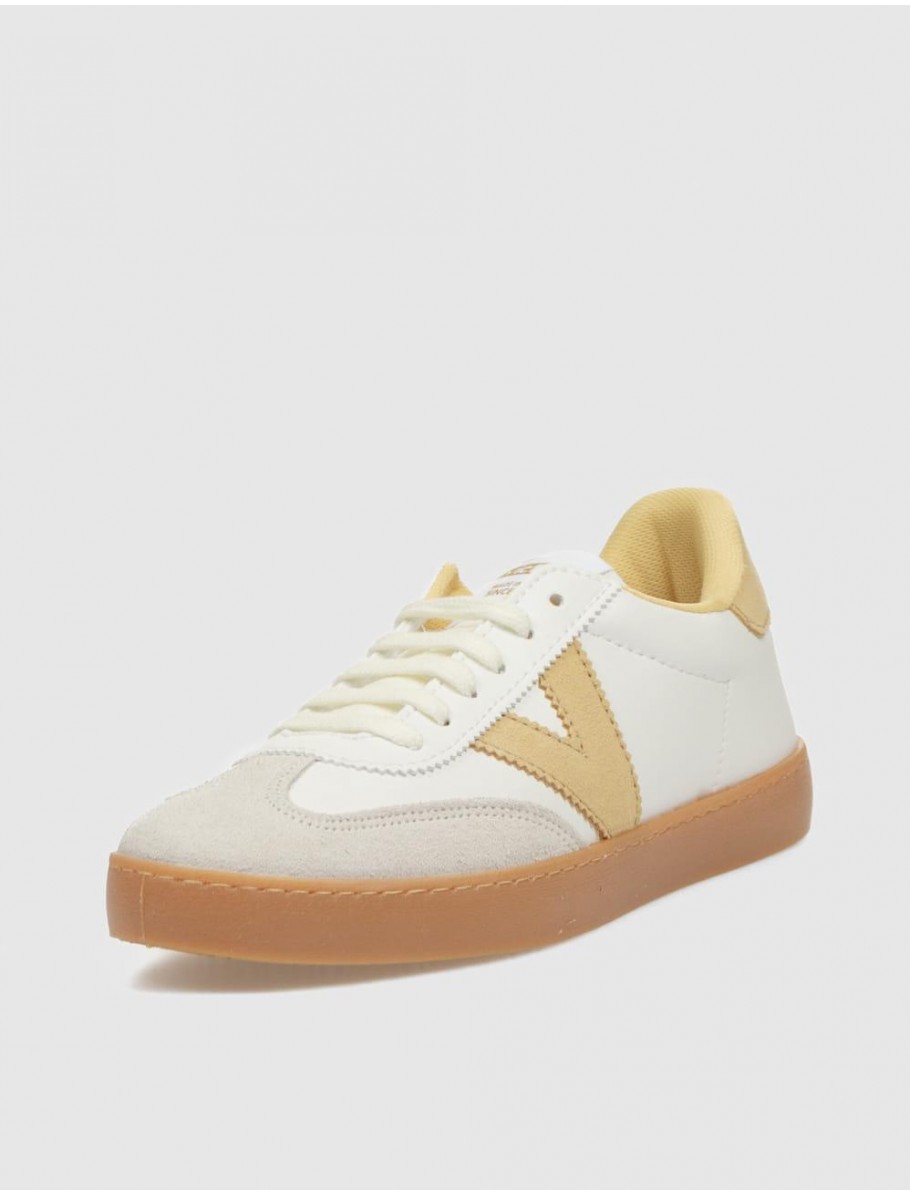 ZAPATILLA VICTORIA BERLIN BLANCO AMARILLO