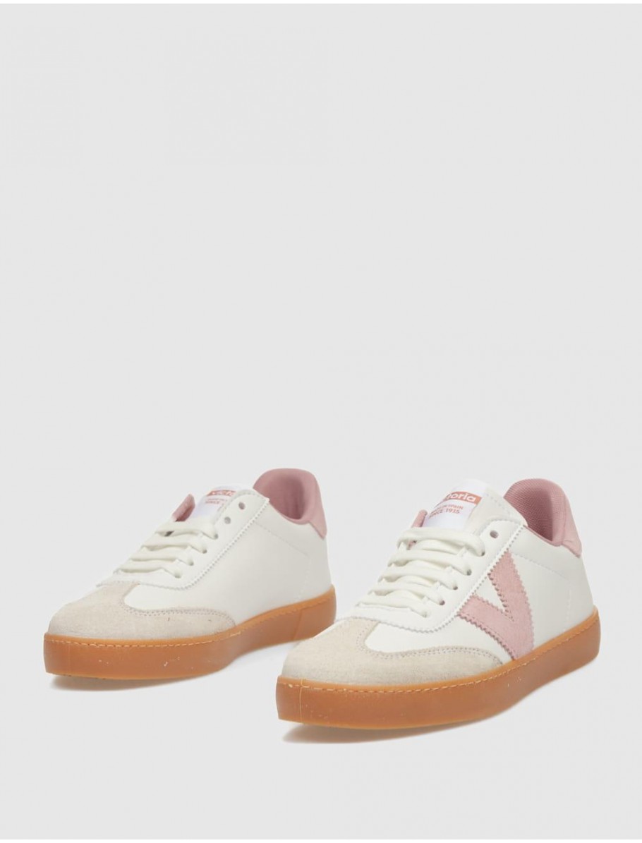 ZAPATILLA VICTORIA BERLIN BLANCO ROSA