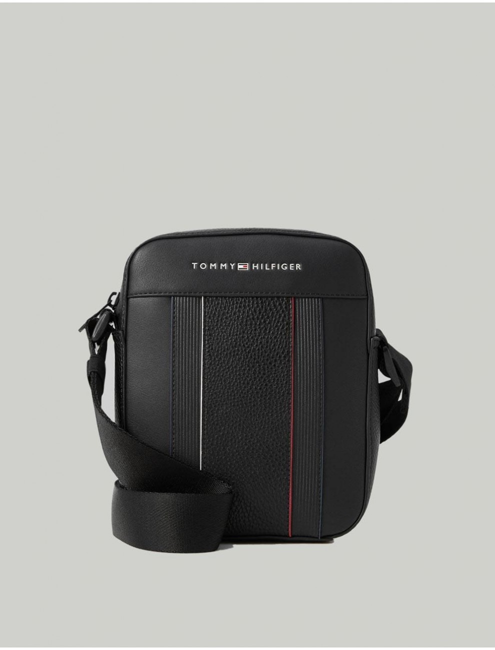 BANDOLERA TOMMY HILFIGER TH FOUNDATION MINIREPORTER NEGRO