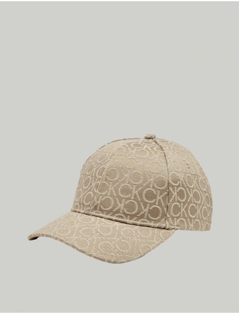 GORRA CALVIN KLEIN MONOGRAM JACQUARD CAP TAUPE