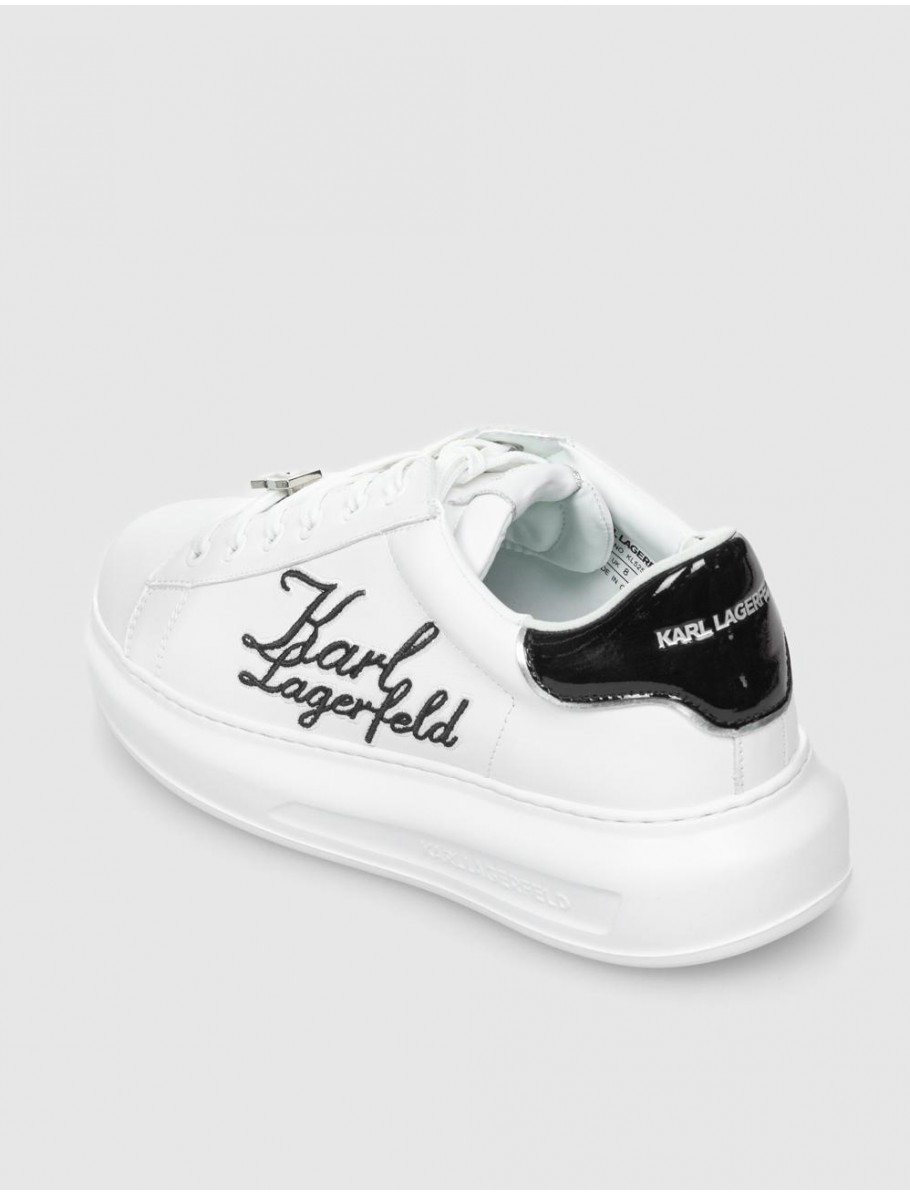 ZAPATILLA KARL LAGERFED KAPRI MENS SIGNIA SCROLL LO BLANCO