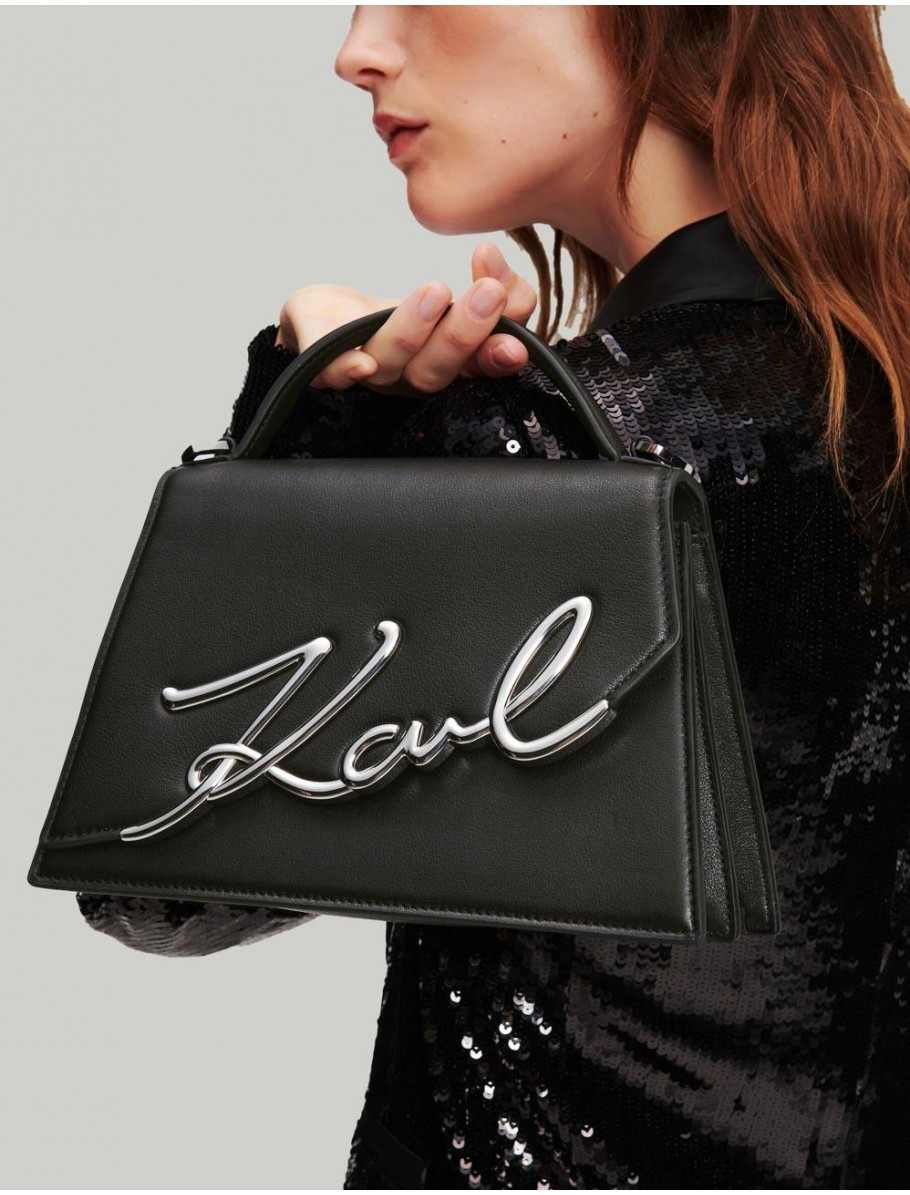 BOLSO KARL LAGERFED K SIGNATURE 20 MD CORSSBODY NEGRO