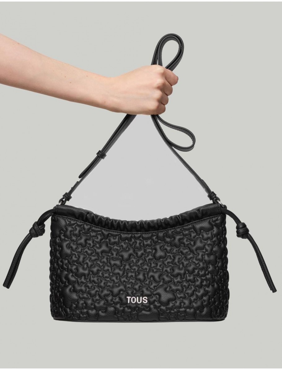BOLSO TOUS TOUS PUFFY BEAR BANDOLERA M NEGRO