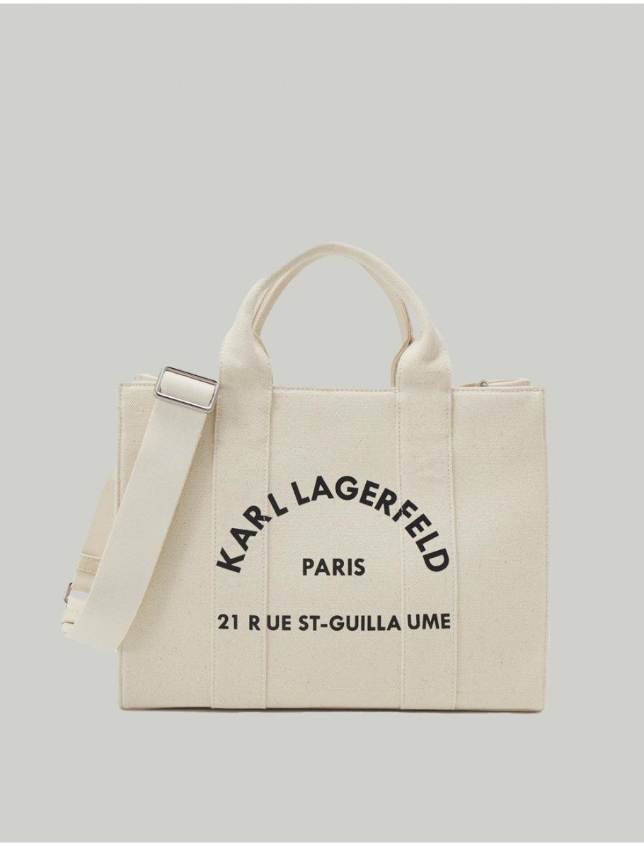 BOLSO KARL LAGERFED RSG SQUARE MEDIUM TOTE NATURAL