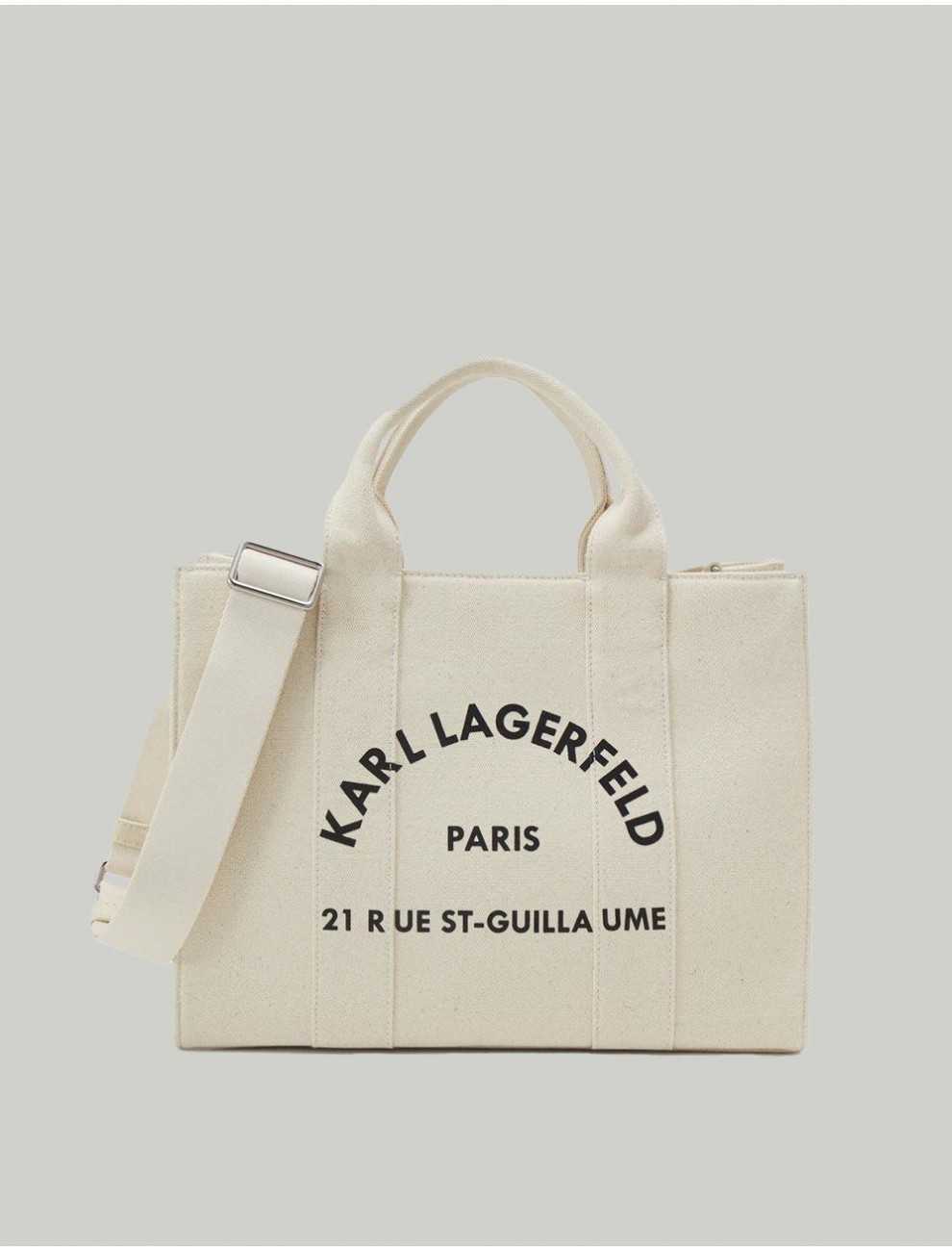 BOLSO KARL LAGERFED RSG SQUARE MEDIUM TOTE NATURAL