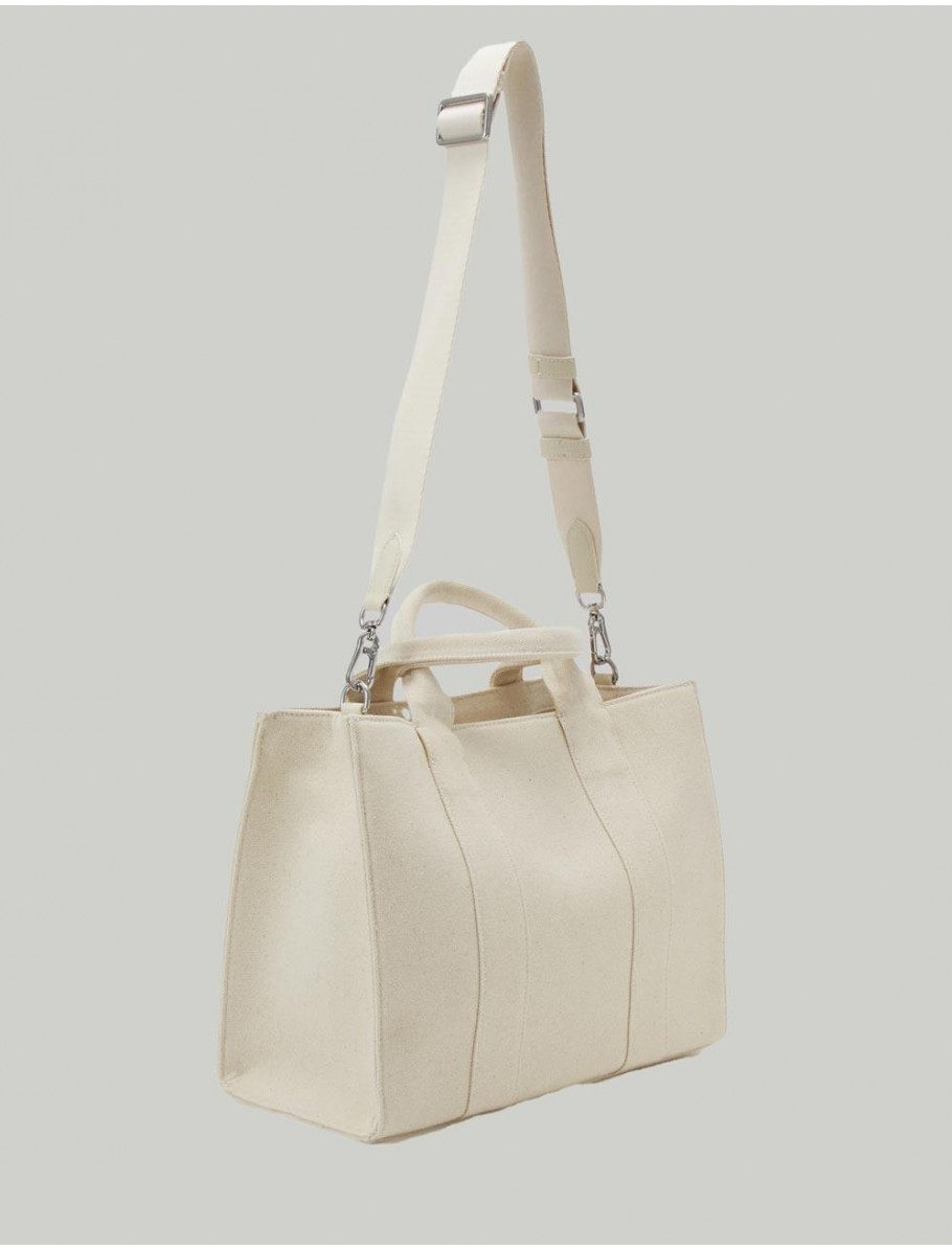 BOLSO KARL LAGERFED RSG SQUARE MEDIUM TOTE NATURAL