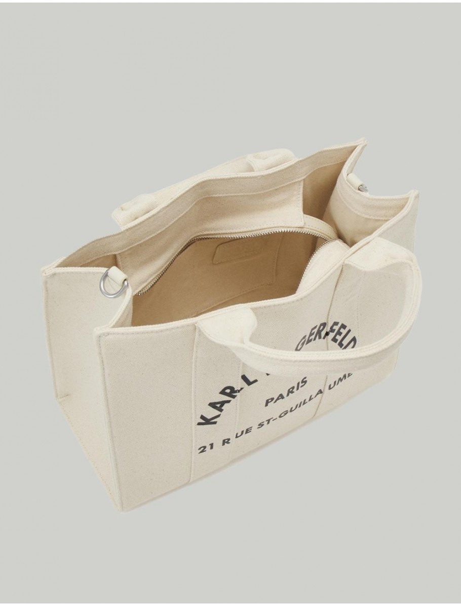 BOLSO KARL LAGERFED RSG SQUARE MEDIUM TOTE NATURAL