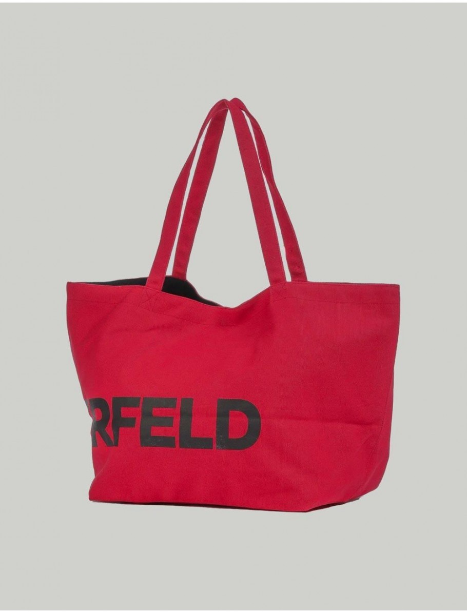 BOLSO KARL LAGERFED K ESSENTIAL BIG LOGO ROJO