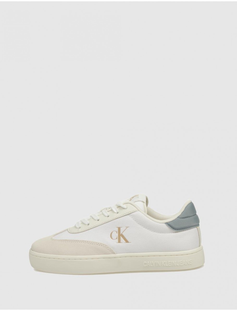 ZAPATILLA CALVIN KLEIN CLASSIC CUPSOLE LOW MIX MG BLANCO