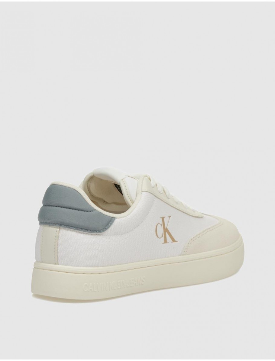 ZAPATILLA CALVIN KLEIN CLASSIC CUPSOLE LOW MIX MG BLANCO