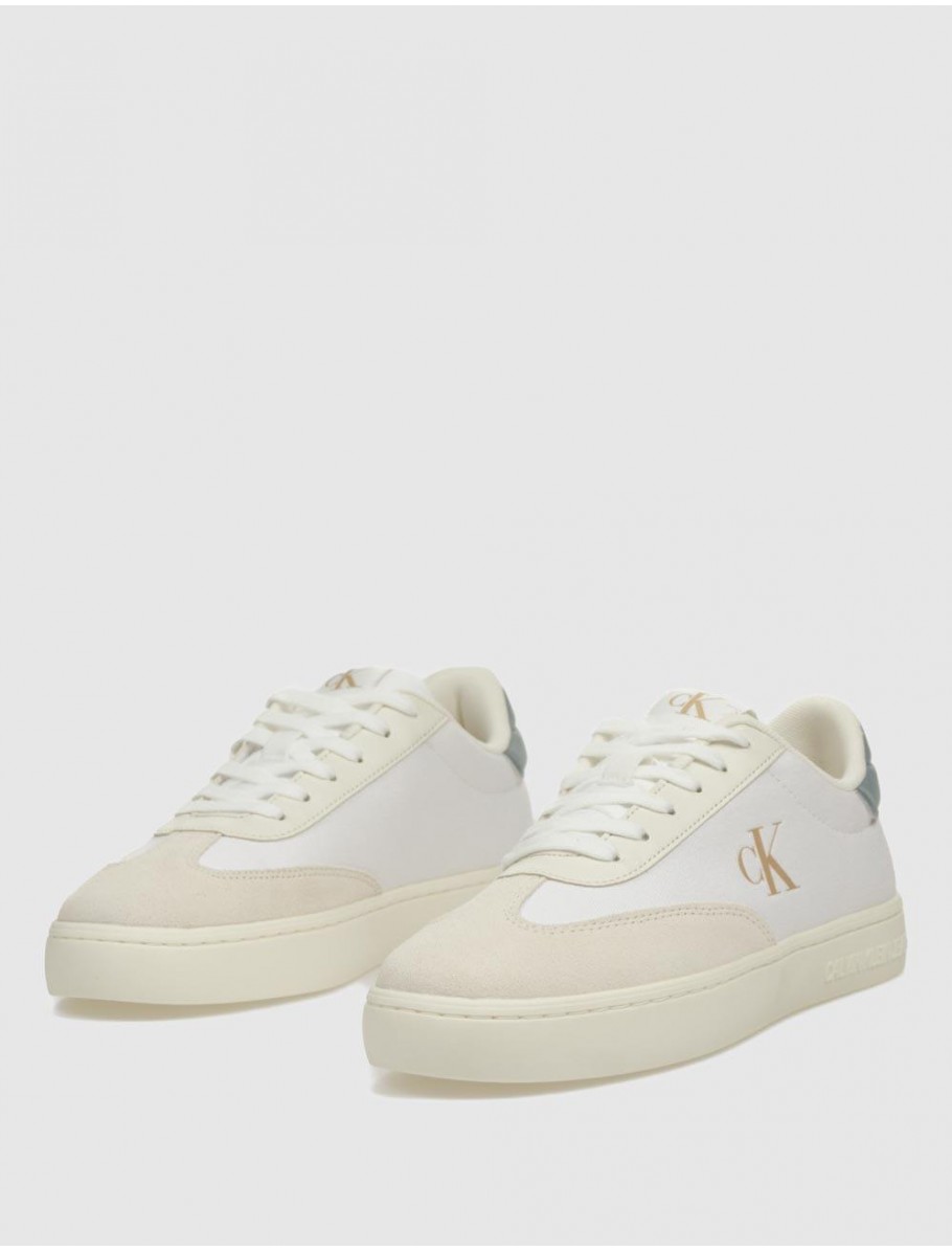ZAPATILLA CALVIN KLEIN CLASSIC CUPSOLE LOW MIX MG BLANCO