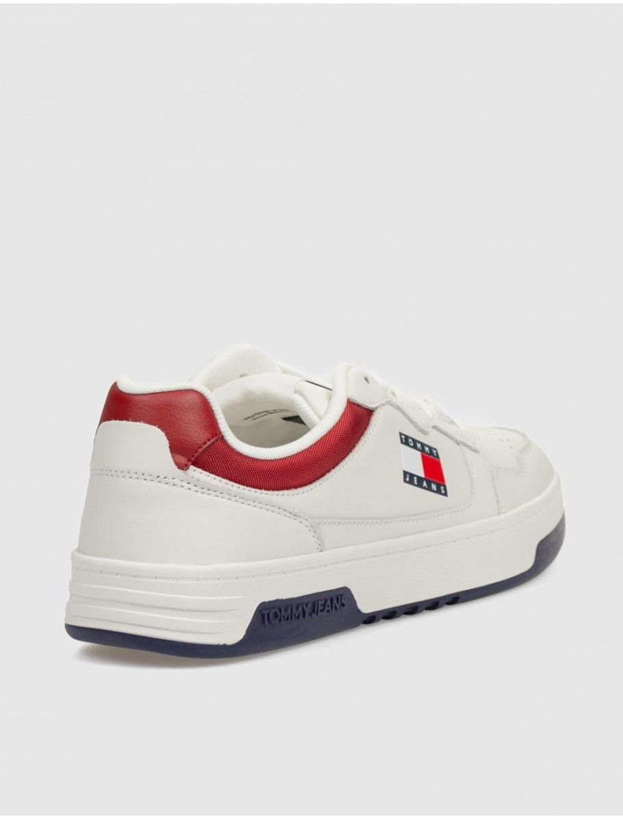 ZAPATILLA TOMMY HILFIGER TJM CUPSOLE LEATHER ESS BLANCO