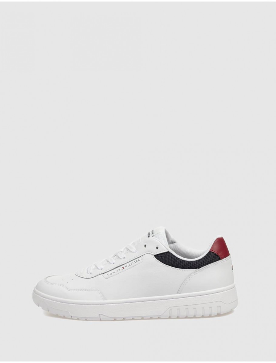 ZAPATILLA TOMMY HILFIGER TH BASKET CORE LITE LTH BLANCO