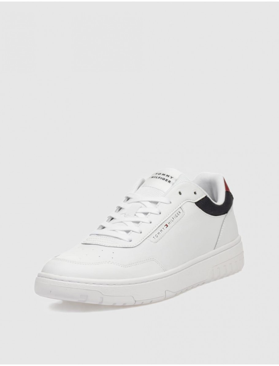 ZAPATILLA TOMMY HILFIGER TH BASKET CORE LITE LTH BLANCO