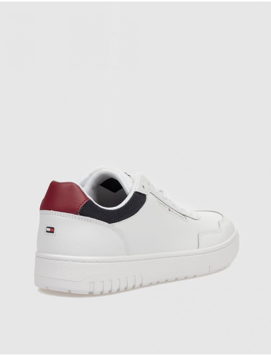 ZAPATILLA TOMMY HILFIGER TH BASKET CORE LITE LTH BLANCO