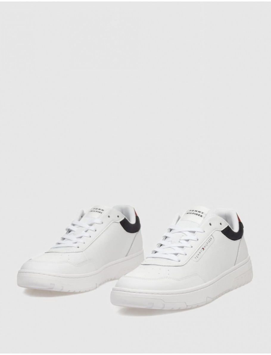ZAPATILLA TOMMY HILFIGER TH BASKET CORE LITE LTH BLANCO