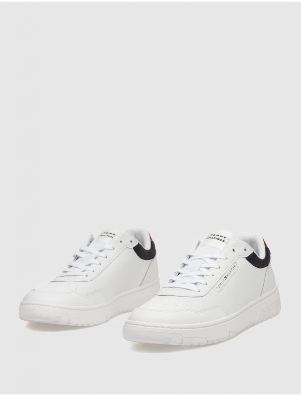 Zapatilla Tommy Hilfiger Th Basket Core Lite Lth Blanco