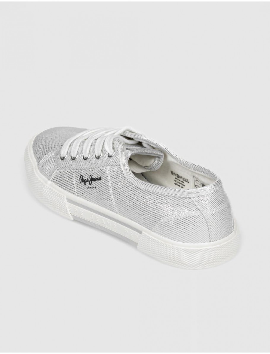ZAPATILLA PEPE JEANS BRADY PARTY PLATA
