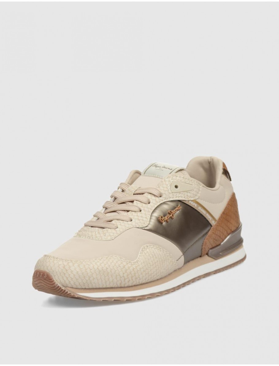 ZAPATILLA PEPE JEANS LONDON MIX BEIG