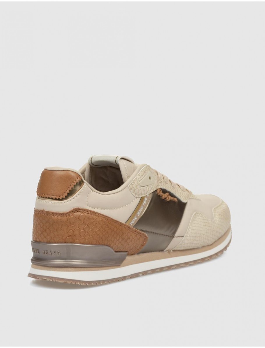 ZAPATILLA PEPE JEANS LONDON MIX BEIG