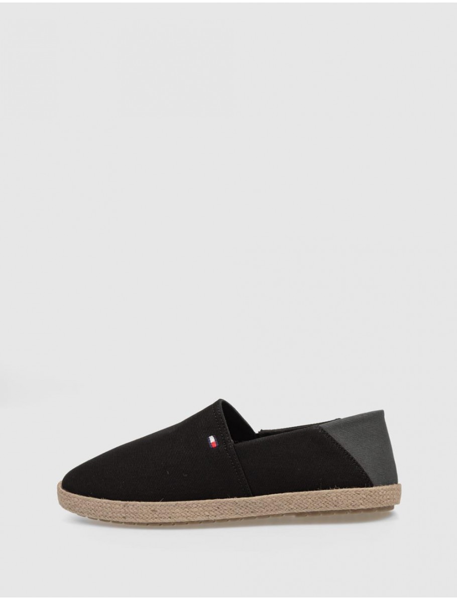 ALPARGATA TOMMY HILFIGER HILFIGER ESPADRILLE CORE NEGRO