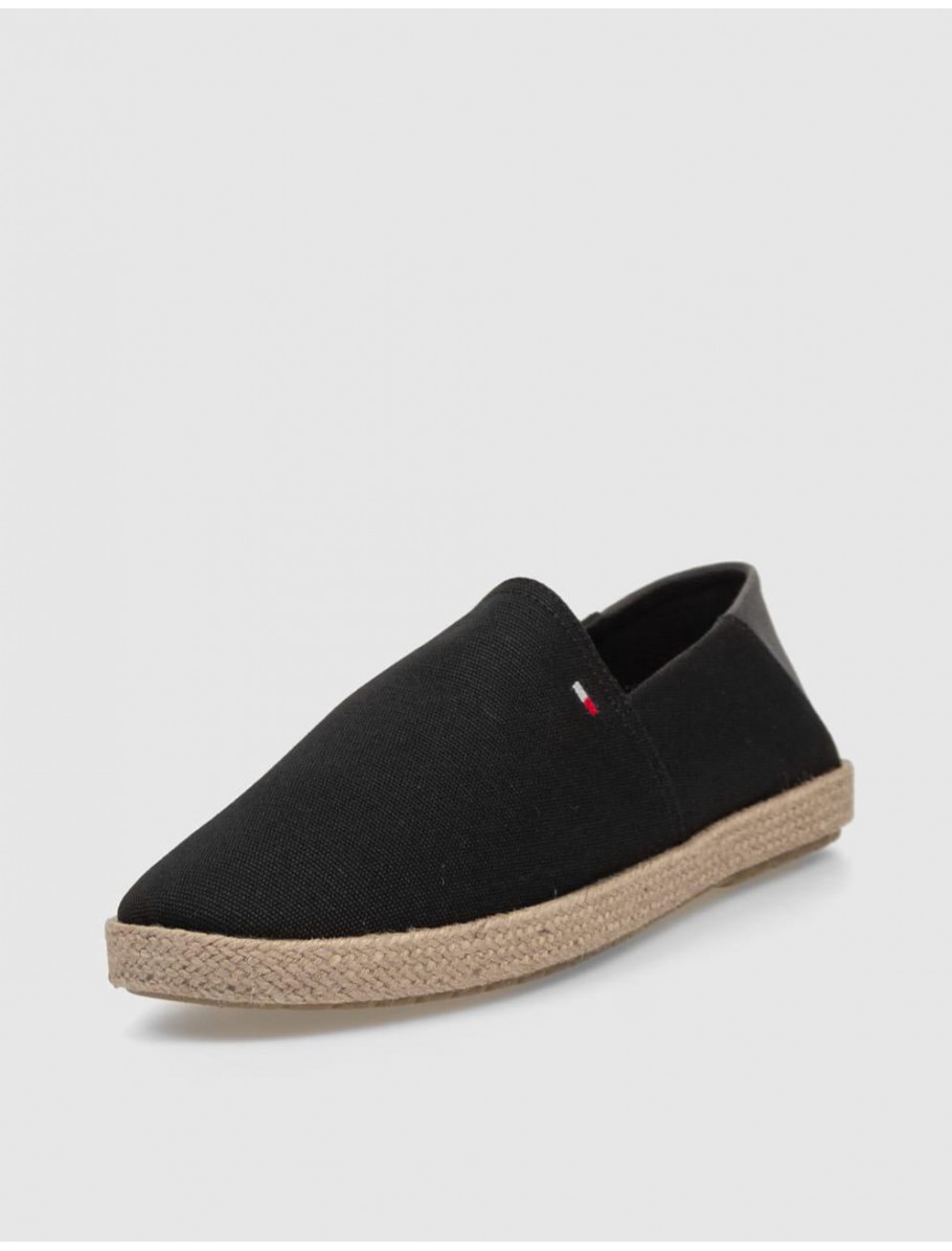 ALPARGATA TOMMY HILFIGER HILFIGER ESPADRILLE CORE NEGRO