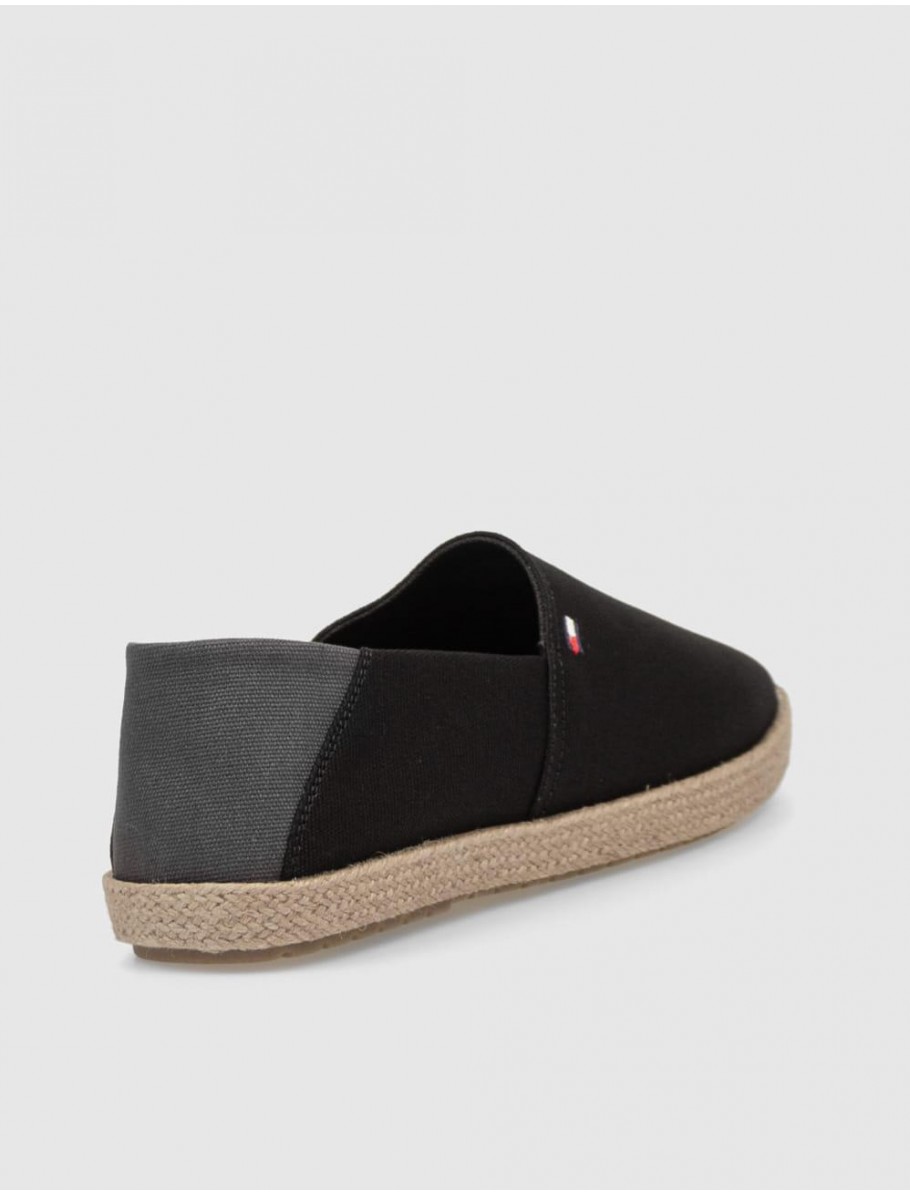 ALPARGATA TOMMY HILFIGER HILFIGER ESPADRILLE CORE NEGRO