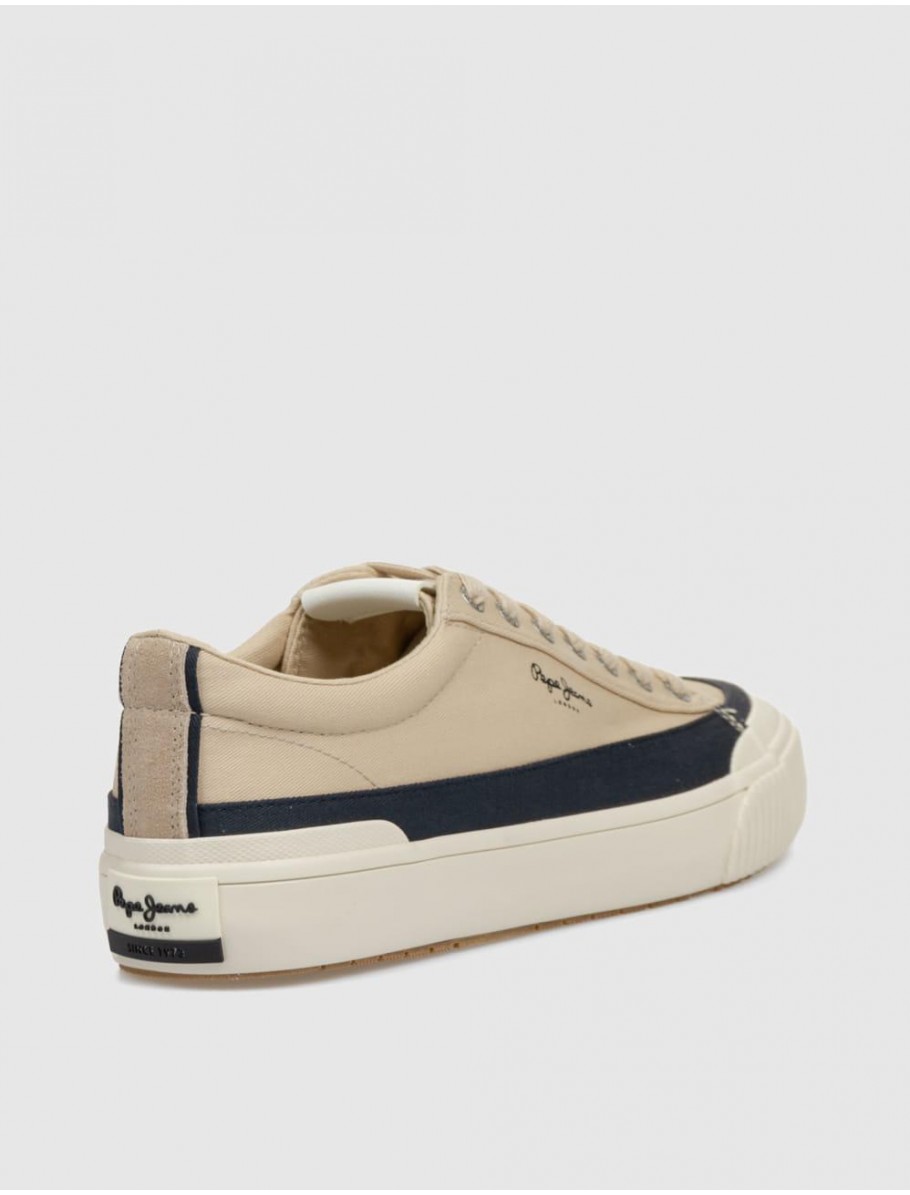 ZAPATILLA PEPE JEANS BEN WASH BEIG
