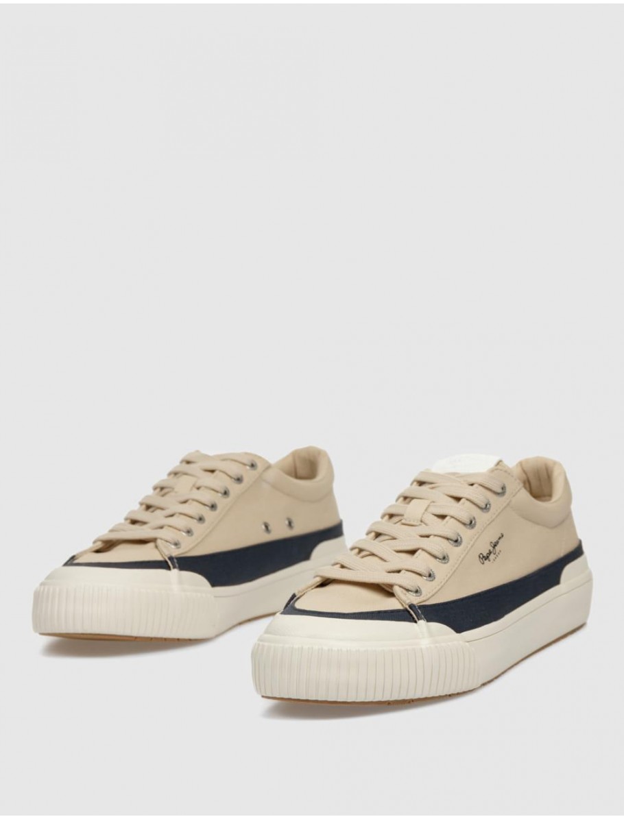 ZAPATILLA PEPE JEANS BEN WASH BEIG
