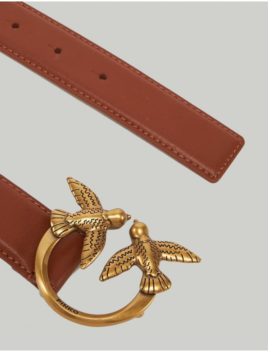 CINTURoN PINKO LOVE BERRY H3 MARRoN