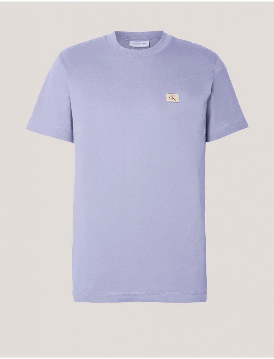 CAMISETA CALVIN KLEIN WOVEN LABEL REGULAR TEE LILA