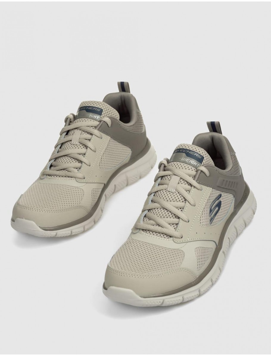 ZAPATILLA SKECHERS TRACK SYNTAC BEIG