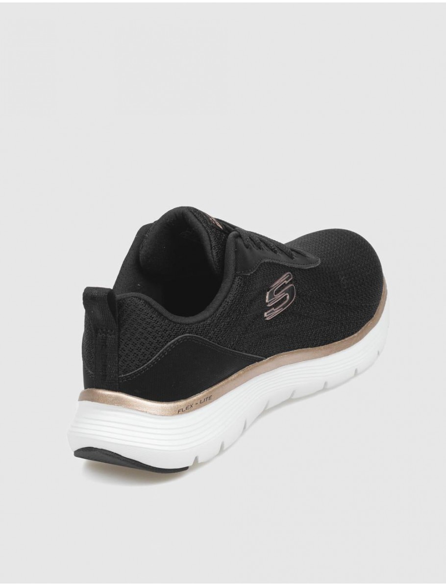 ZAPATILLA SKECHERS FLEX APPEAL 50 NEGRO