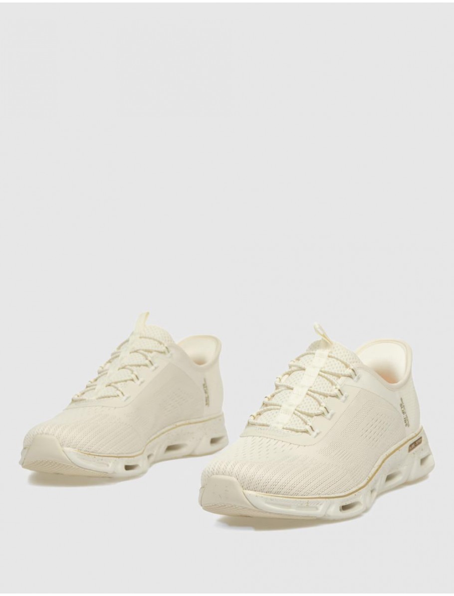 ZAPATILLA SKECHERS GLIDE STEP GRATIFY PACE BEIG