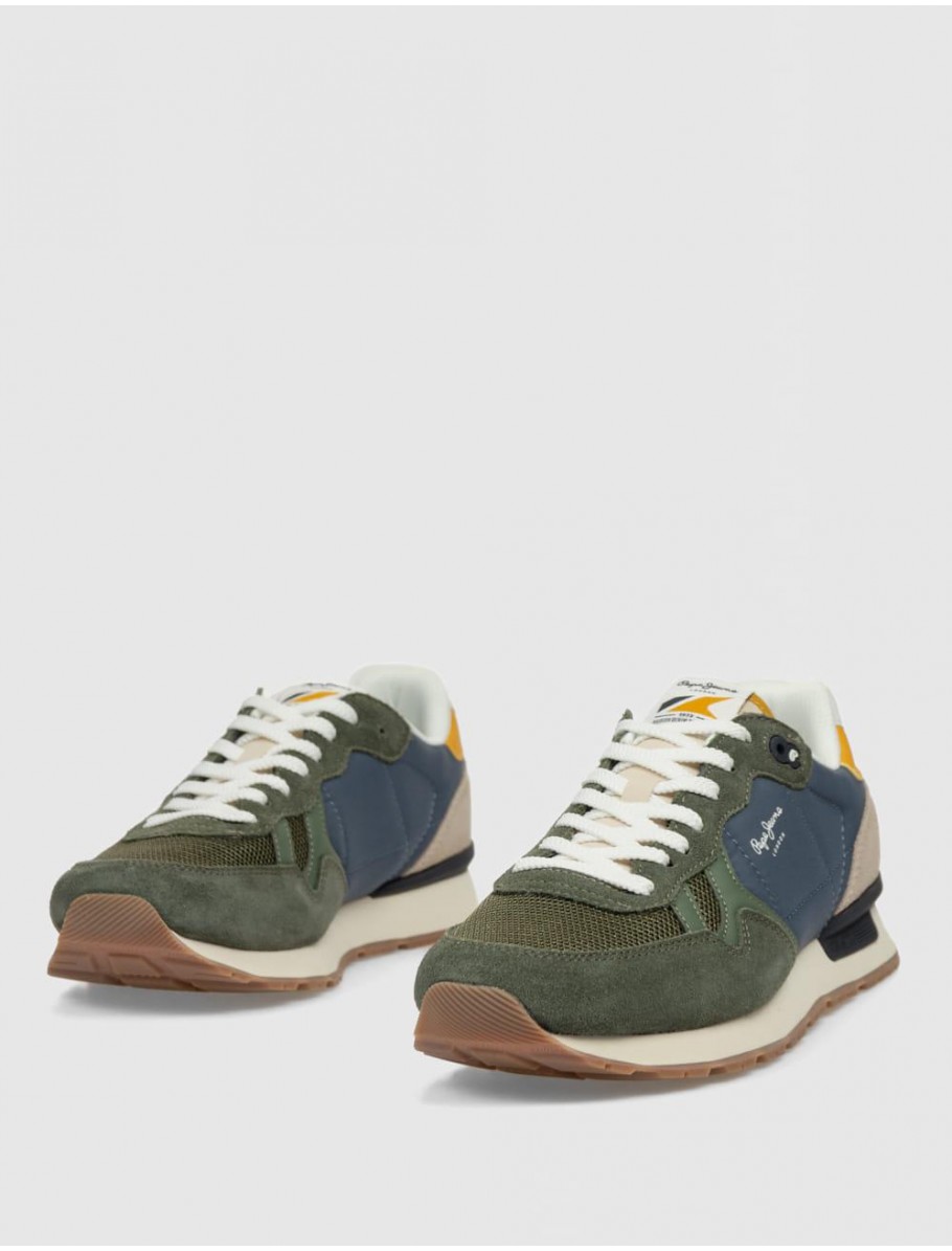 ZAPATILLA PEPE JEANS BRIT CAMP VERDE