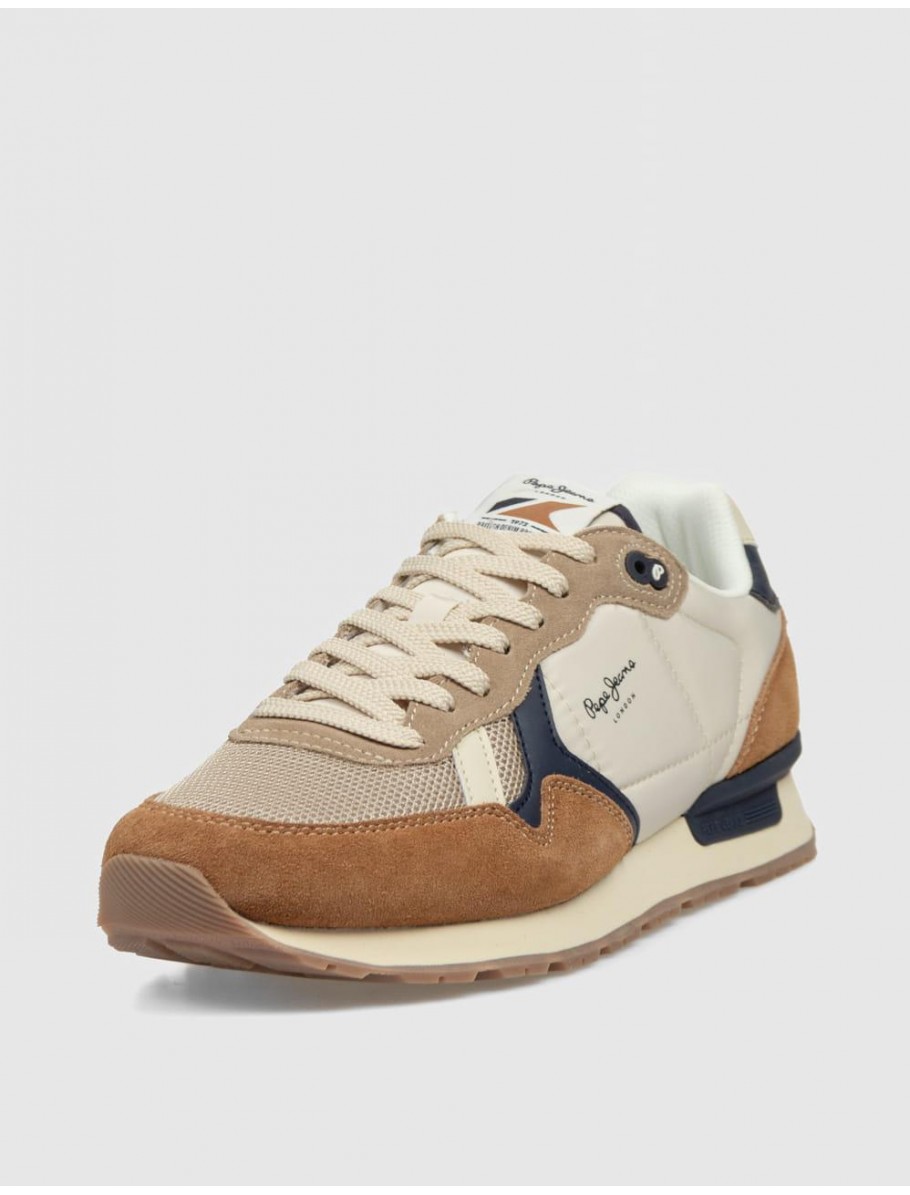 ZAPATILLA PEPE JEANS BRIT CAMP MARRoN