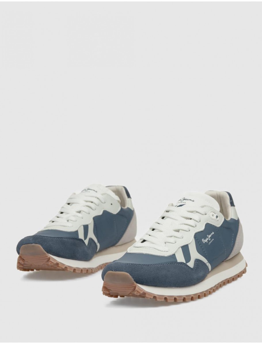 ZAPATILLA PEPE JEANS BRIT ON MASTER MARINO