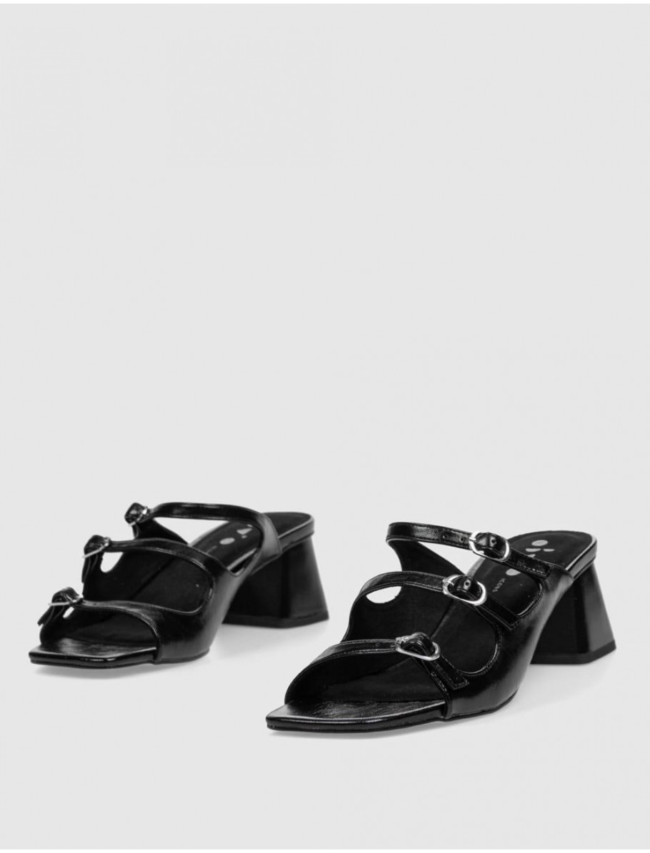 SANDALIA OBVIO SHOES BIANCA NEGRO