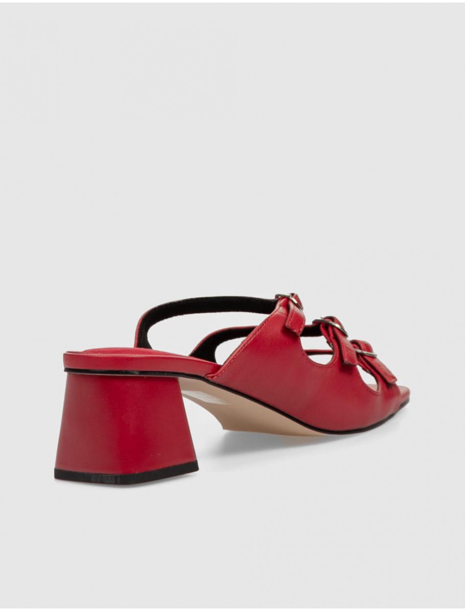 SANDALIA OBVIO SHOES BIANCA ROJO